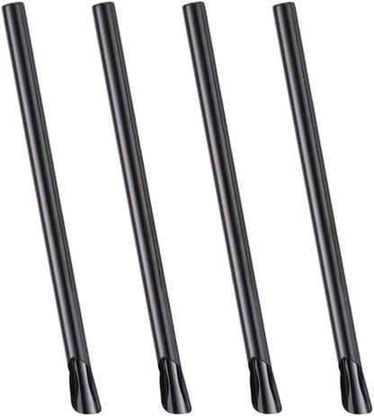 ya 14 9.20 baidi 4 Pcs Stainless Steel Straw Metal Smoothie Straws Re ble Stirrer-1