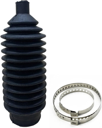 ya 6 8.14 1 Set of Black Silicone Power Steering Gear and Small Gear Corrugated Tube Boot clamp kit