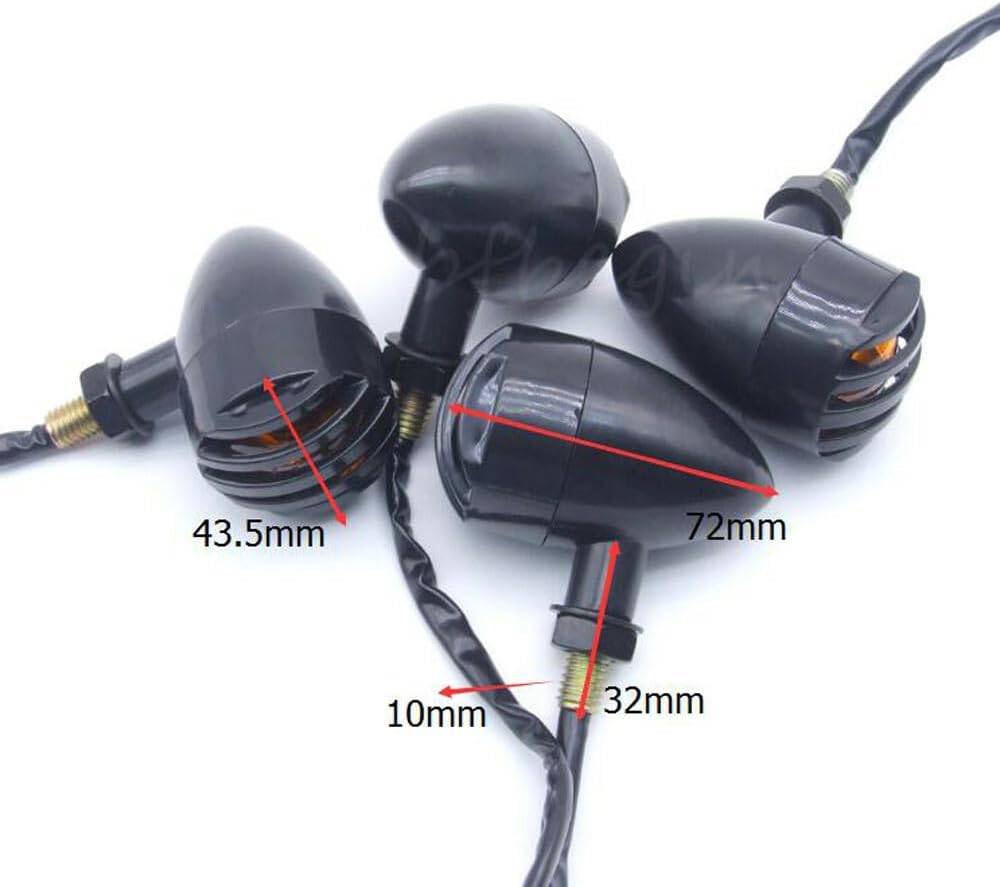 ya 11 9.14 zhengce Motorcycle Grill Flashing Indicator Turn Signal Light Amber For Bobber Chop