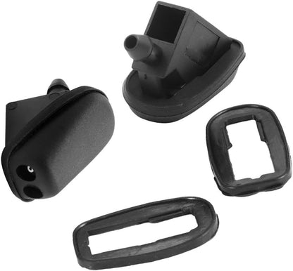 ya 12 10.8 baidi 2Pcs Front Windshield Washer Nozzle Black Replacement For Focus MK2 2004-2011