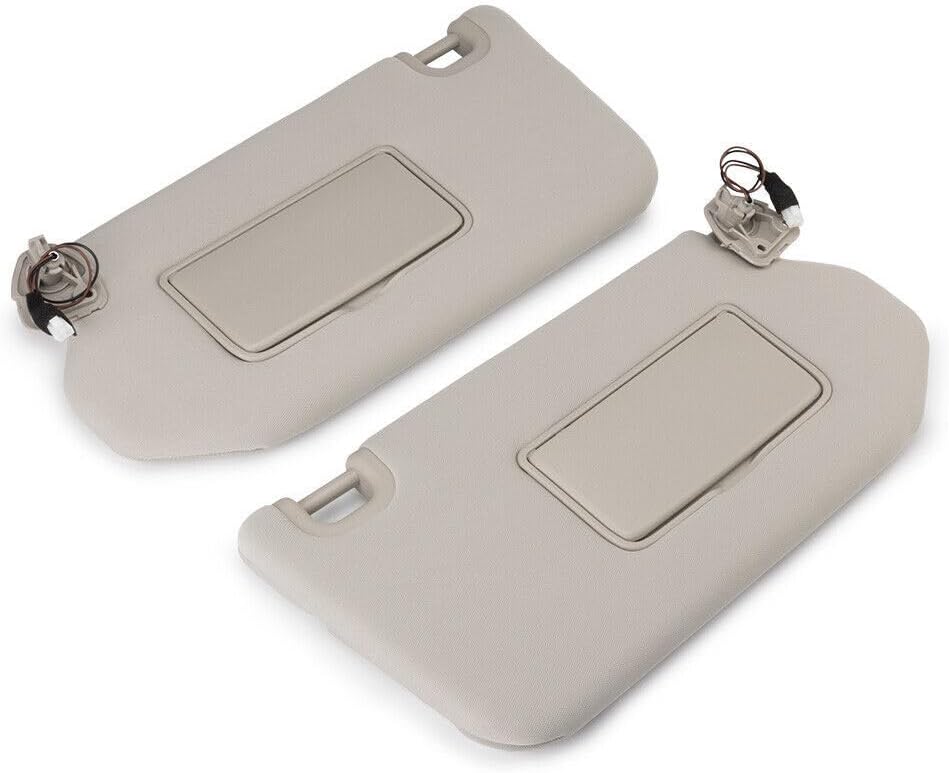ya 11 9.14 baidi2Pcs for 2013-2018 for Nissan Pathfinder Beige Left + Right Side Sun Visors