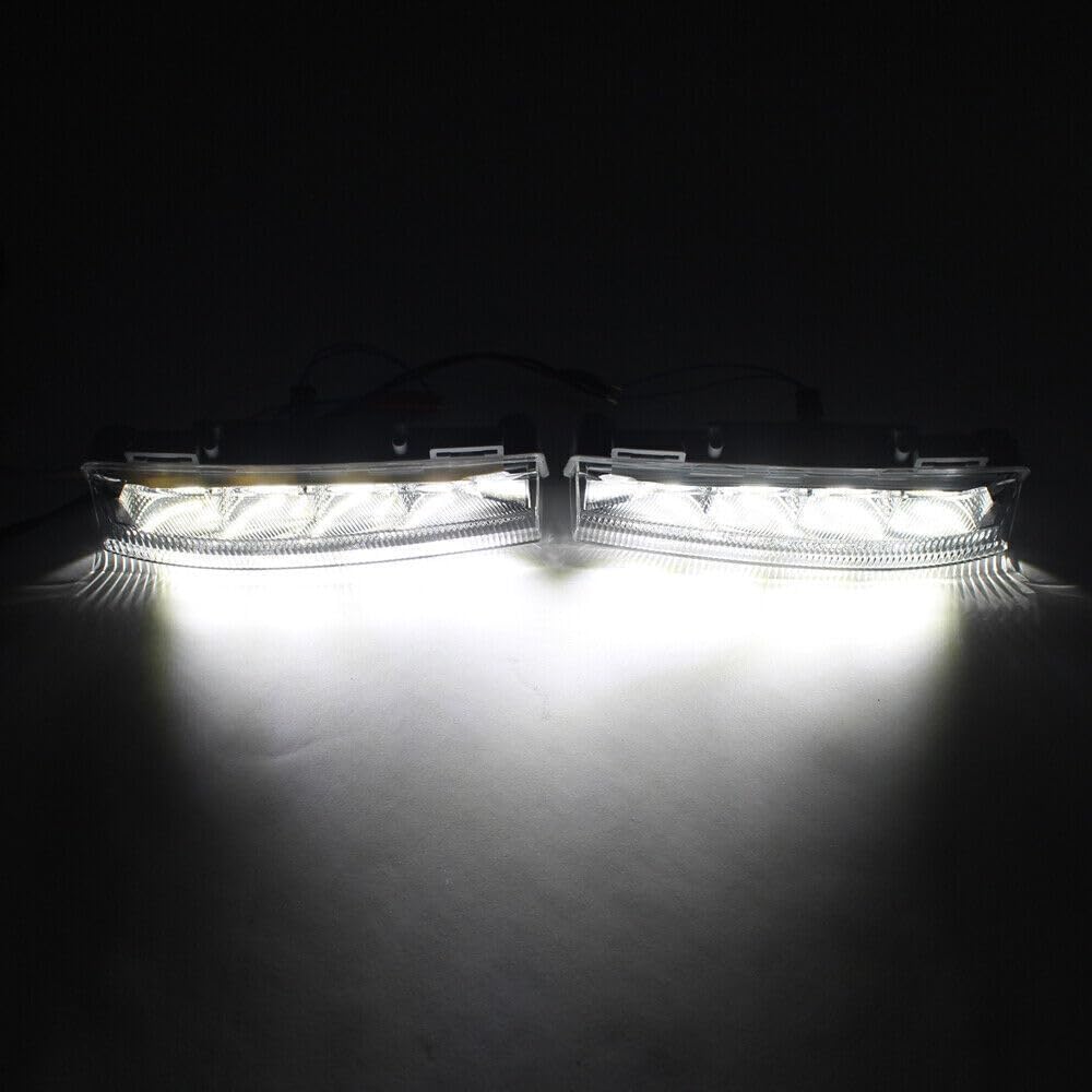 ya 2 8.15 LED daytime running DRL fog light pair suitable for Mercedes-Benz C250 C350 SLK300 AMG
