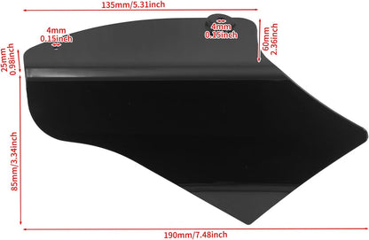 ya 7 8.24 baidi ABS Reflective Saddle Heat Shield Air Deflector for Harley Softail Fay Boy 00-16