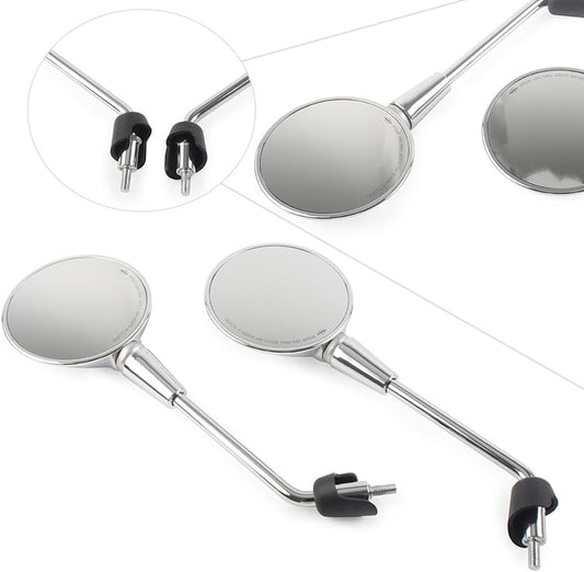 ya 4 8.10 Rearview Side Mirrors for Vespa GTS GTV 125 200 300ie Sprint Primavera150 Chrome