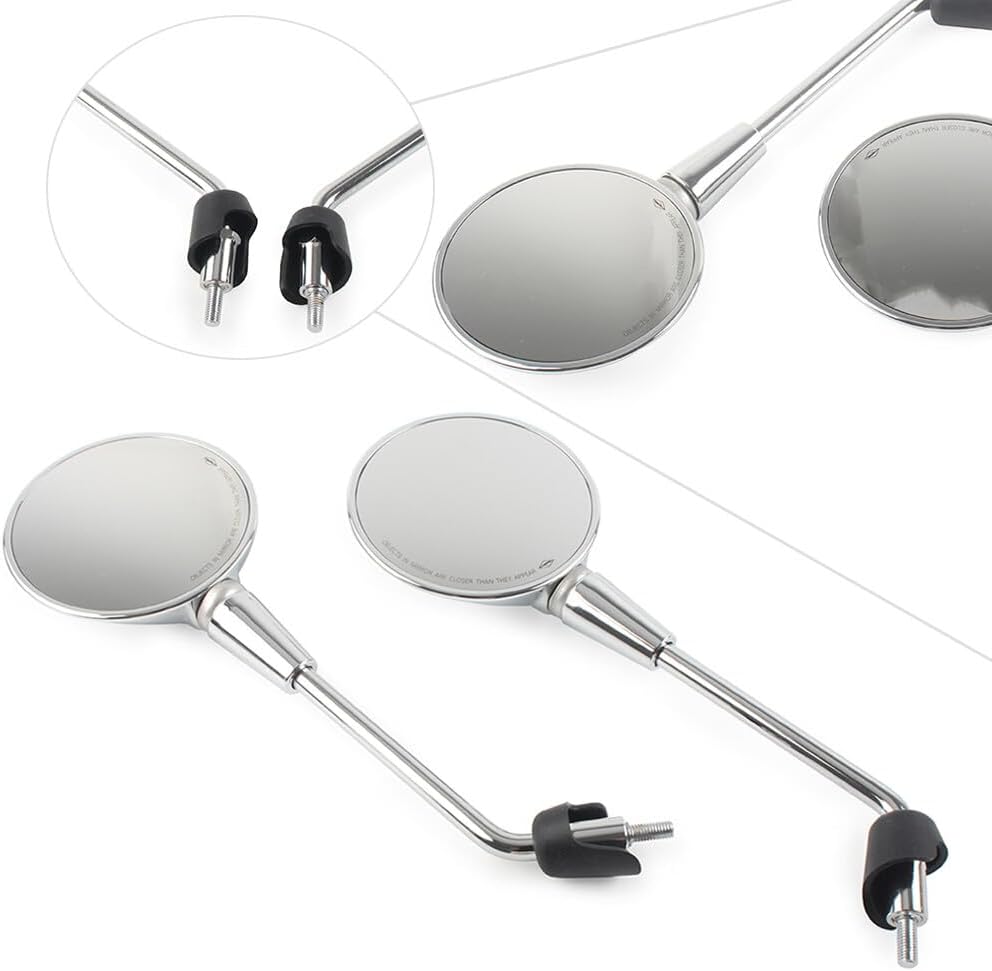 ya 7 8.24 baidi Rearview Side Mirrors for Vespa GTS GTV 125 200 300ie Sprint Primavera150 Chrome