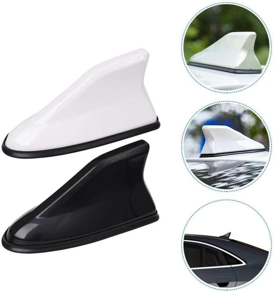 ya 6 8.14 2 Pcs Shark Fin Tail Rear Spoiler Wing Aerodynamic Car Accessories