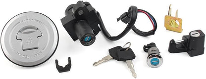 ya 6 8.24 baidi Fuel Gas Tank Cap Ignition Switch Lock Key Set Fit for Honda CBR250 Hornet 250 98-02