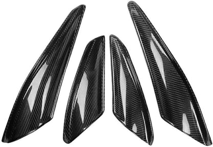 ya 2 8.15 Carbon Fiber Front Canards Fit For 2008-2010 Lancer EVO X 10 Front Bumper 4PCS