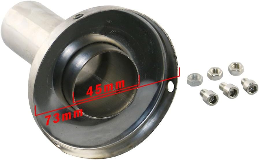 ya 4 8.24 baidi For 3 Stainless Round Muffler Universal Removable DB-Killer Silencer