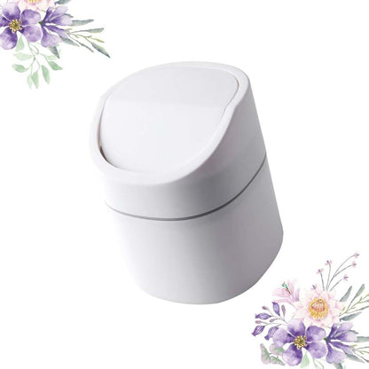 ya 13 9.15 baidi Push Trash Can Cute for Mini Desktop Waste Container Table Bin for Car