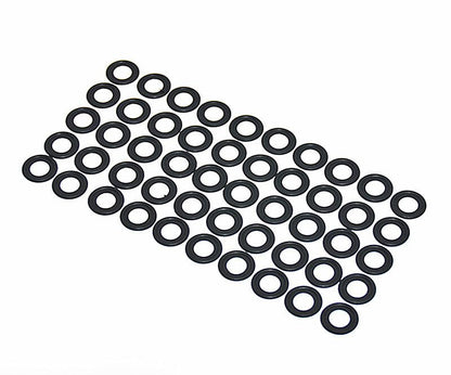 ya 5 8.10 50Pcs Oil Drain Plug Gasket Seal Rubber Black 3536966 for Saturn Chevy GM