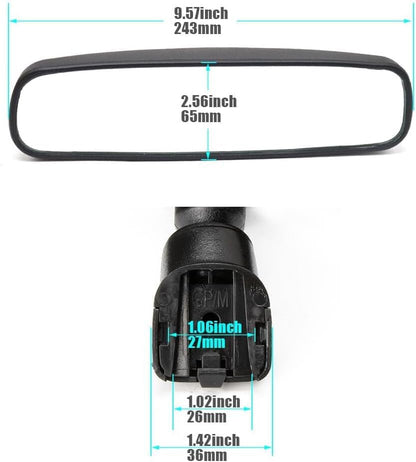 ya 14 9.20 zhengce Frontier Interior Rear View Mirror for Nissan Leaf Altima Sentra 96321-2DR-1