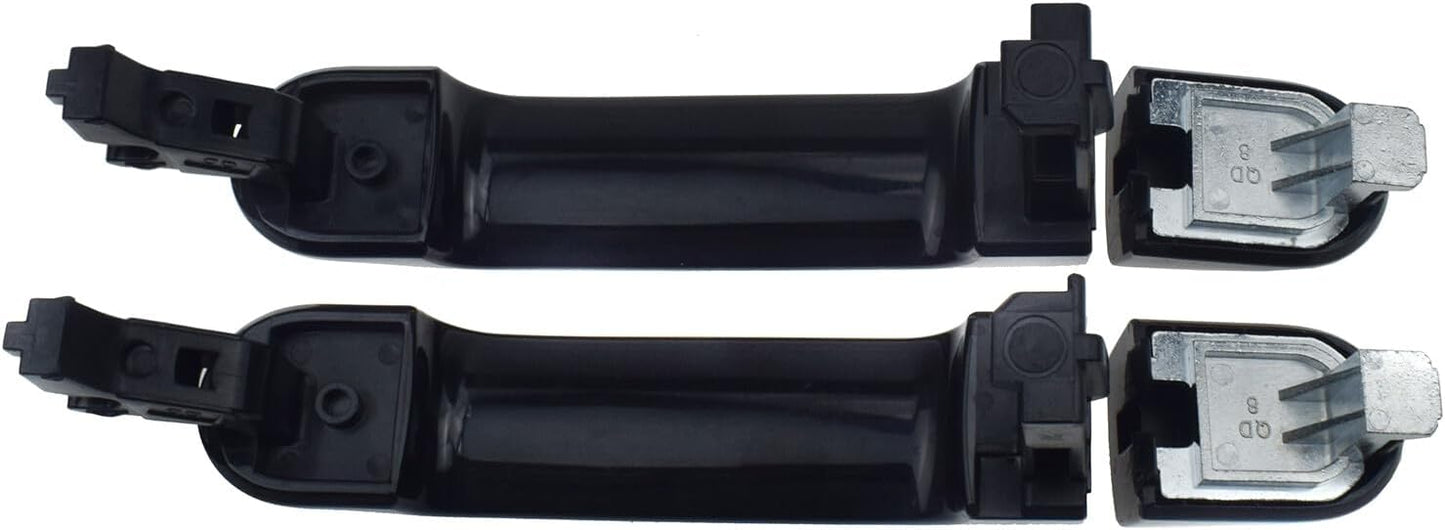 ya 2 8.15 Rear Door Handles Driver and Passenger External Fits 2007-2012 for Nissan Versa 
