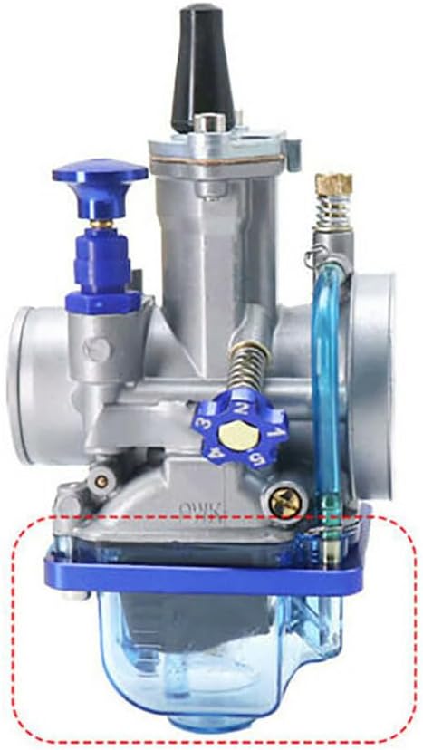ya 23 10.7 baidi Motorbike Blue Clear Plastic Carburettor Bottom Float Bowl For PWK 21-34mm Carb