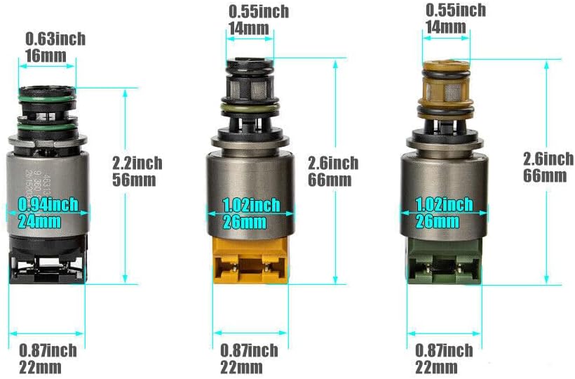 ya 10 9.16 baidi 7-piece set 6HP19 6HP26 6HP32 transmission solenoid valve suitable for BMW 325i X3 X5 for Audi A6 A8-