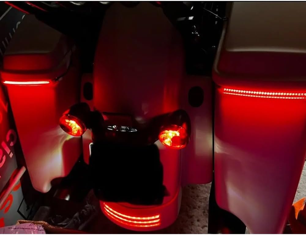 ya 13 9.15 baidi Smoke Saddlebag Tail Light LED Runnin Brake Turn Signal Lamp for Harley-Davidson