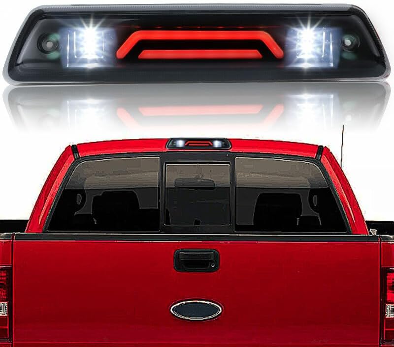 ya 7 8.24 baidi Smoke 3rd Third Brake Light LED Rear Roof Cargo Lamp For 2009-2014 for Ford F-150 US