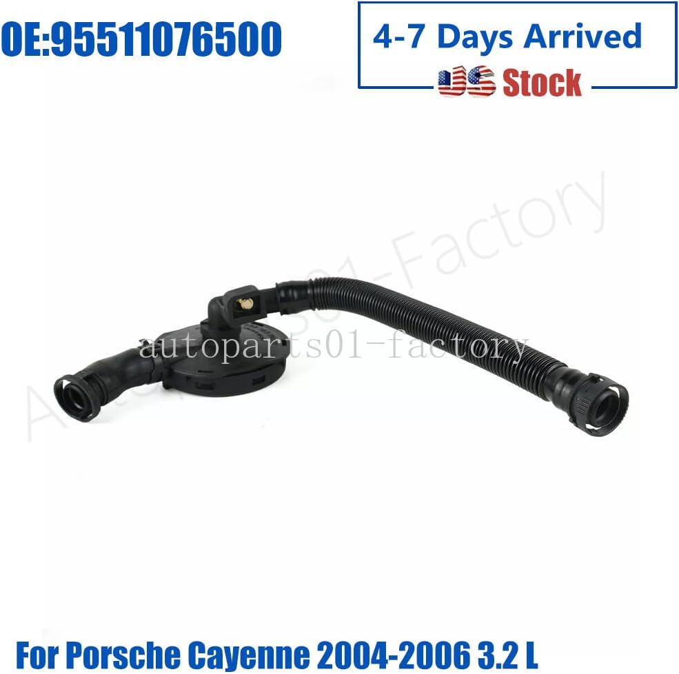ya 6 8.24 baidi 1PCS Crankcase Vent Valve Pipe Kick Cover for Porsche for Cayenne 2004-2006 3.2 L