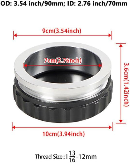 ya 5 8.10 ID 2.76 /70mm Aluminum Alloy Weld Billet On Filler Neck Cap Oil Fuel Water Tank