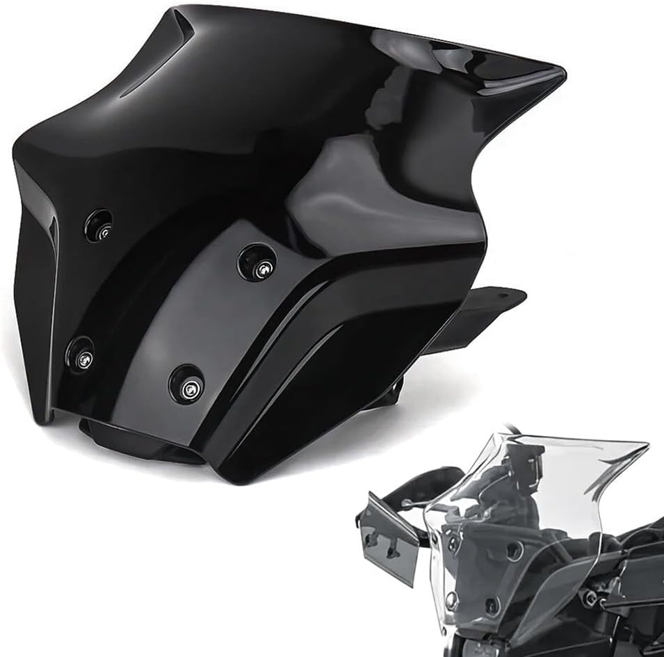 ya 2 8.15 Black Wind Deflector Windshield Bracket Windscreen for Yamaha MT-09 MT09 2024
