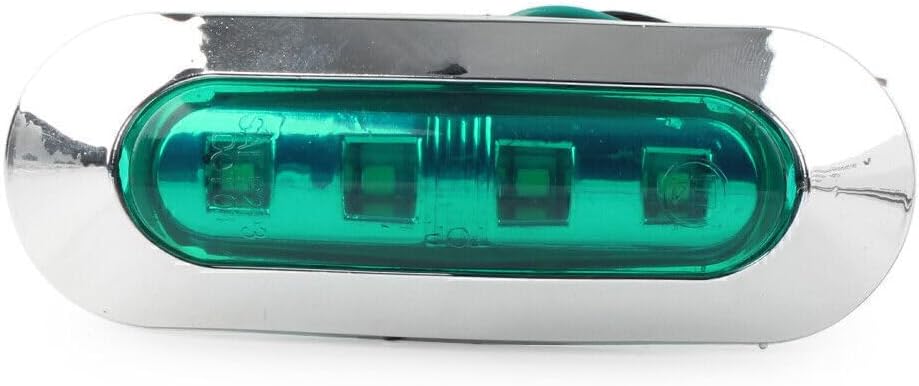 ya 10 9.16 zhengce For Car Truck Trailer Pickup 12V 24V 4 LED Side Clearance Marker Green Ligh