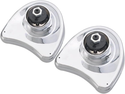 ya 13 9.15 baidi 2X Batwing Inner Fairing Mount Side Rear Mirrors Chrome for Harley Touring 96-13