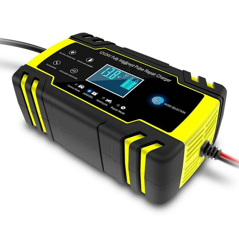 ya 6 8.24 baidi Automotive Lead Acid Battery Charger Touch Screen Pulse Repair 12/24V Battery Charger