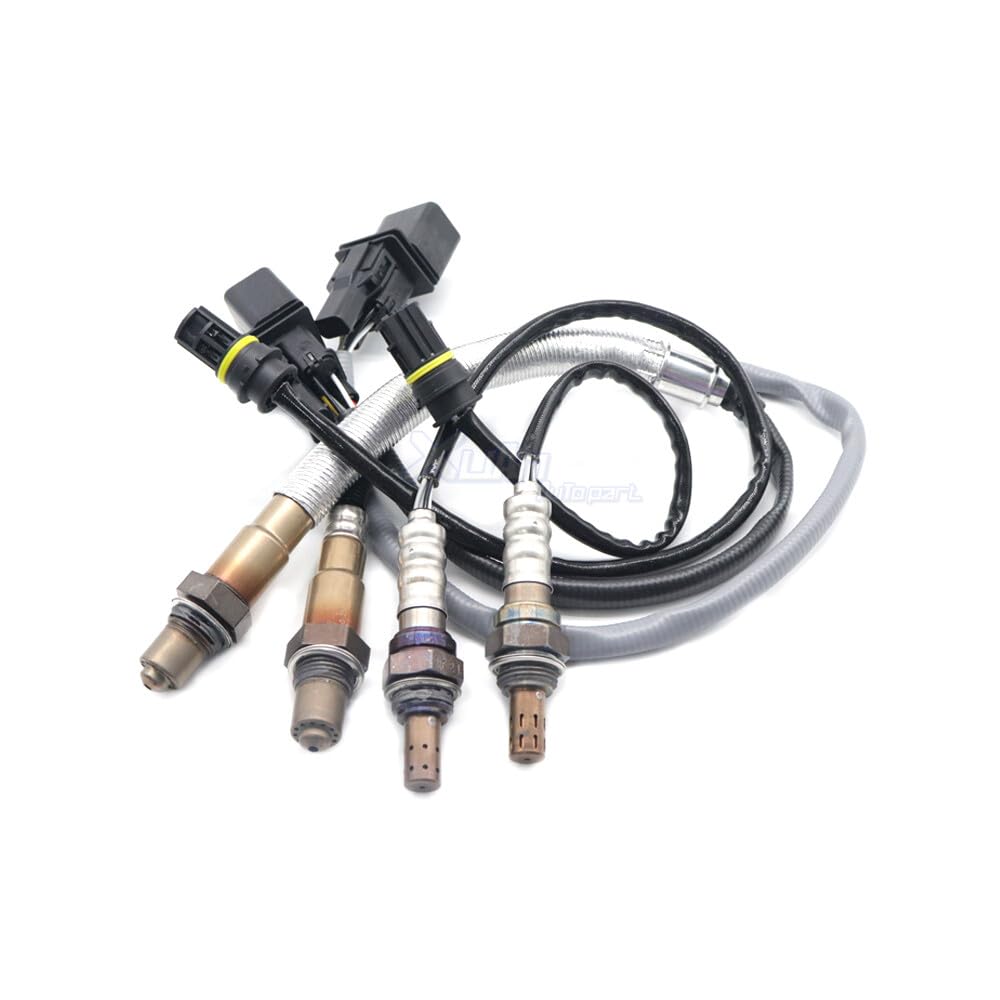 ya 4 8.8 Upstream and Downstream Oxygen O2 sensors are Suitable for BMW E87 120i E90 320i 320si E91 4PCS 