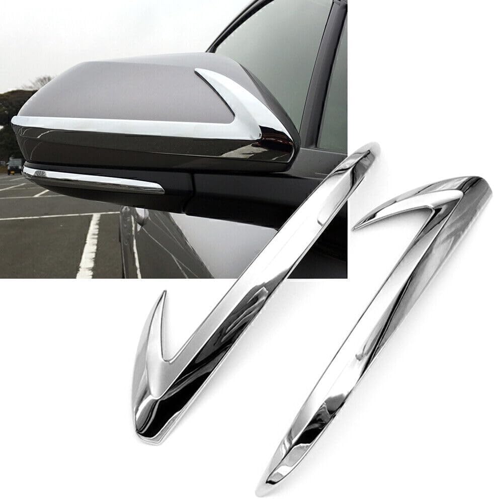 ya 4 8.14 for Toyota C-HR CHR 16-21 RHD 2X Chrome Rearview Side Mirror Strip Garnish Trim