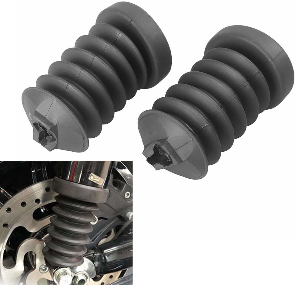 ya 6 8.14 Rear Shock Absorber Fork Gaiter Gator Boots Fit for Harley FLHT FLTRU LHX FLTRX