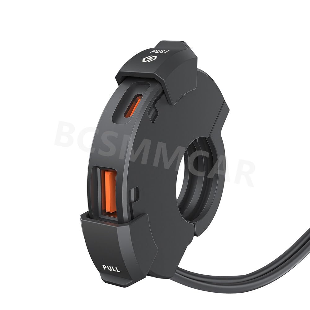 ya 6 8.24 baidi Motorcycle QC 3.0 USB Type-C for Charger Adapter Handlebar Mounting Phone Waterproof