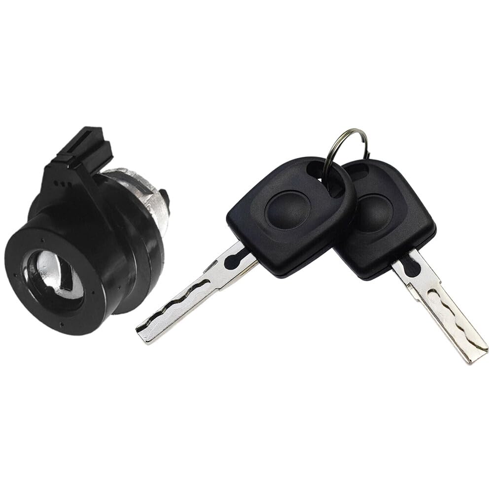 ya 9 10.24 Ignition Lock Cylinder Switch with 2 Buttons Set for VW for Jetta 2005-2017 8E0905855A-
