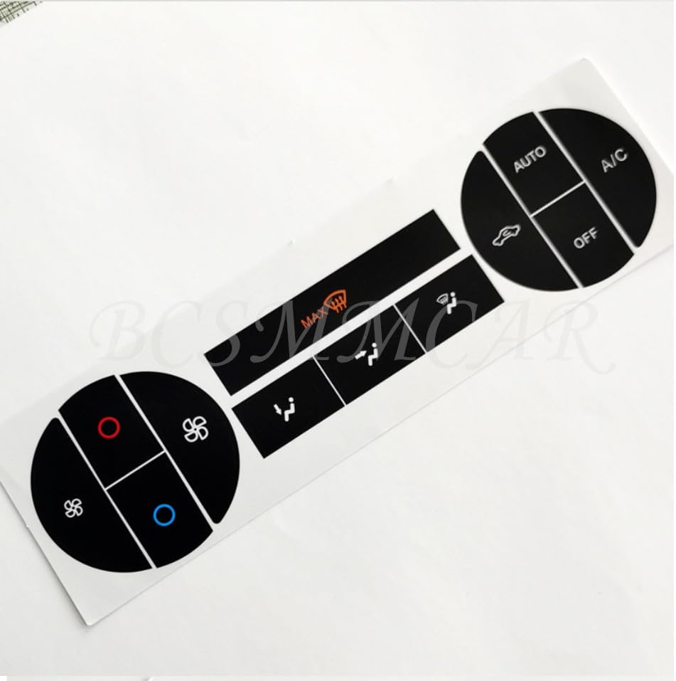 ya 6 8.24 baidi Fit for 2004-2008 for Ford Mondeo A/C Climate Control Button Repair Decals Sticker