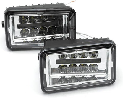 ya 4 8.10 For 2017-23 for Ford F-150 250 350 450 550 Super Duty Bumper LED White DRL Fog Light 