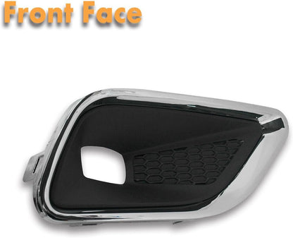ya 11 9.14 zhengce Right Chrome Trim Bumper Fog Light Cover Bezel Fit for Jeep Cherokee 2019-2