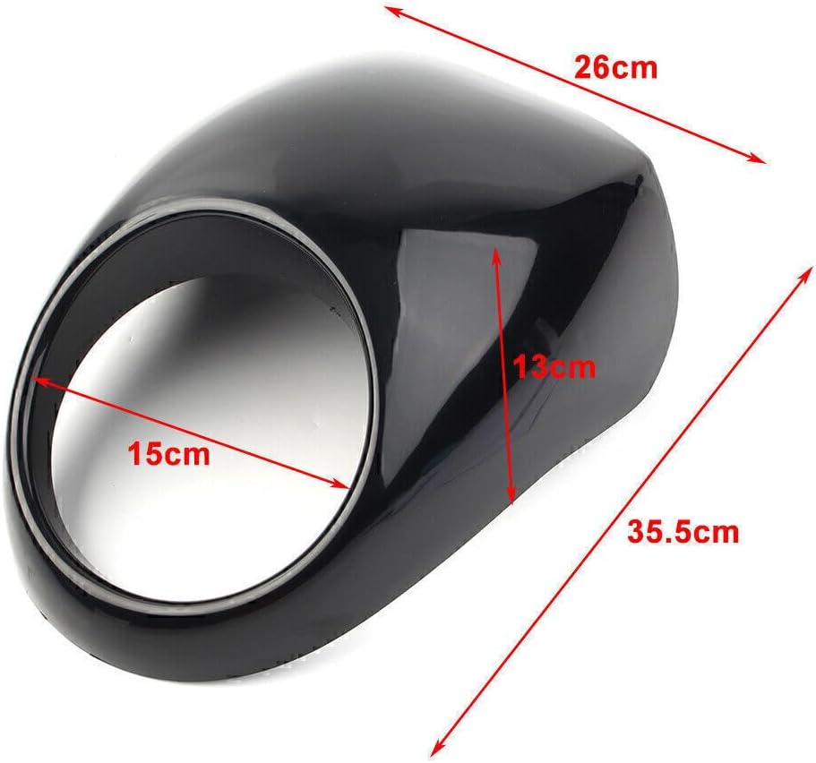 ya 23 10.7 baidi Front Headlight Cowl Fairing Light Cover Fit for Harley Sportster Dyna XL883 XL1200