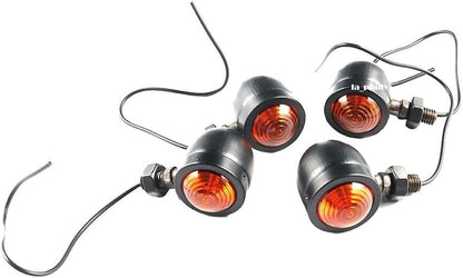 ya 2 8.15 4PCS Motorcycle Bullet Turn Signals Lights Fits for Suzuki Bobber Chopper Cafe Racer