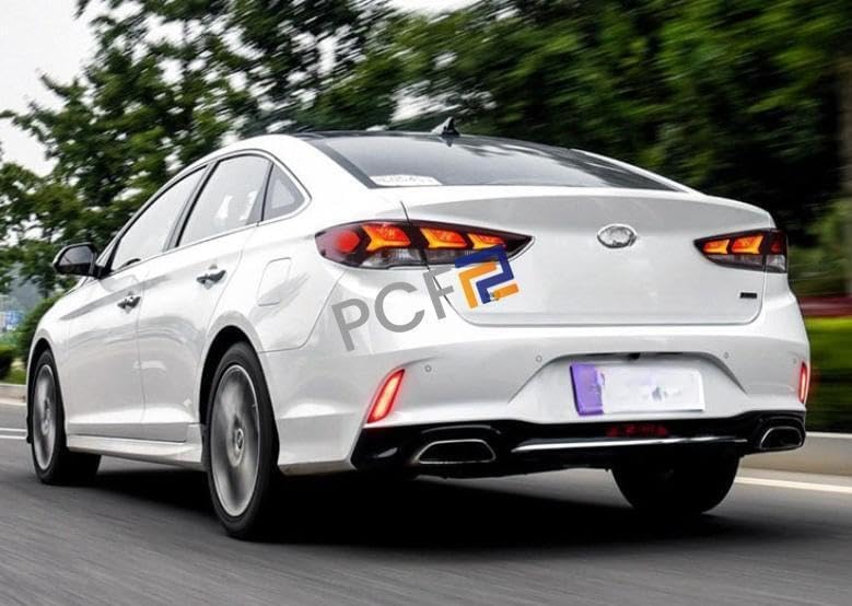 ya 4 8.8 For 2018 2019 for Hyundai Sonata LED Rear Bumper Reflector Brake Tail Fog Light Lamp