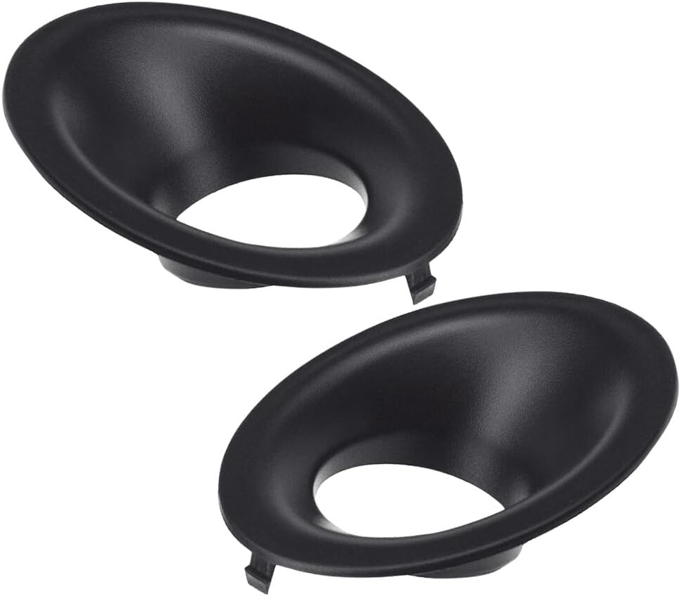 ya 9 10.24 2X Front Fog Light Lamp Cover Bezel Black Left+Right for Challenger 2015-2020