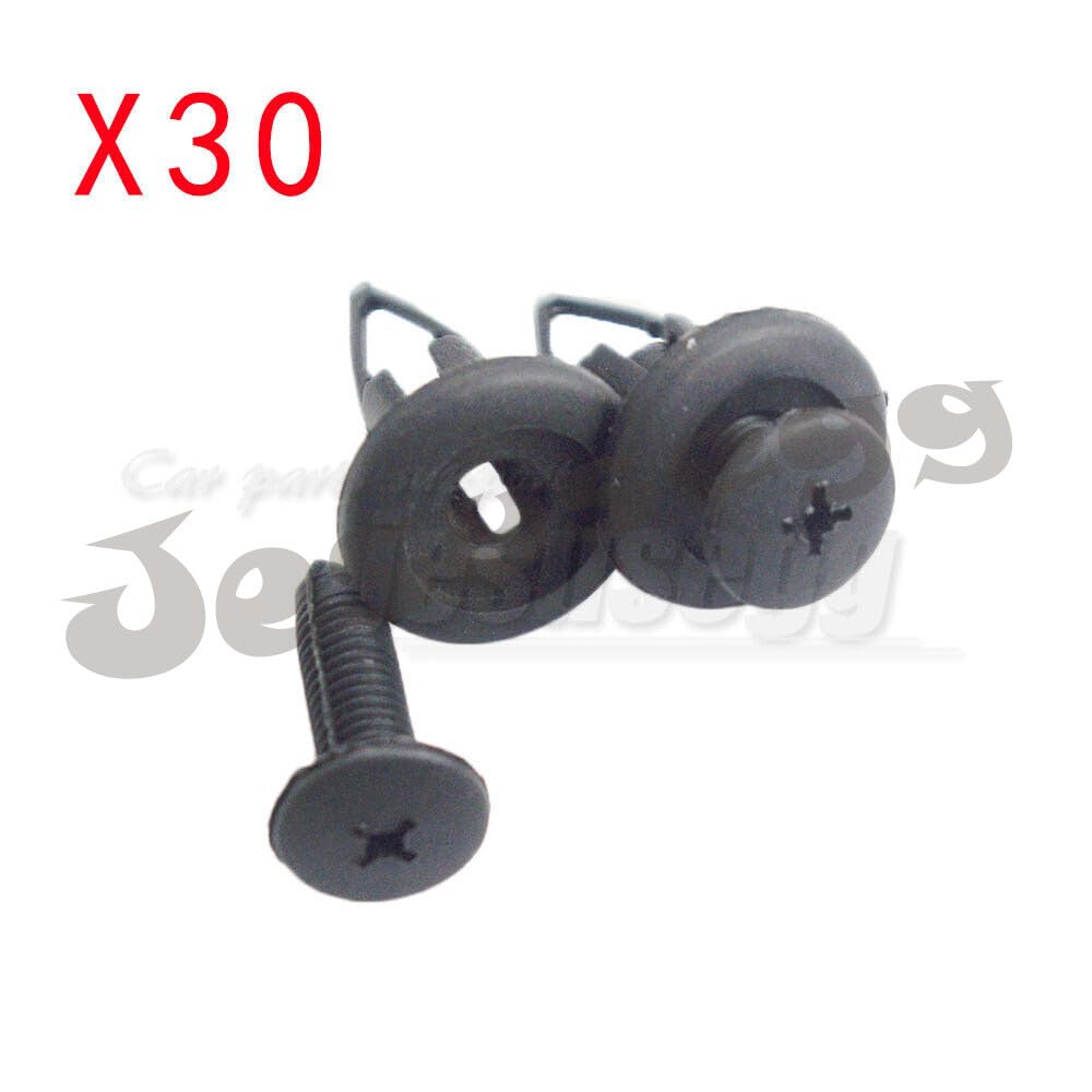 ya 27 10.13 baidi 30pcs 90467-09101 Bumper Fender Splash Guard Retainer Clips Fastener for Toyota