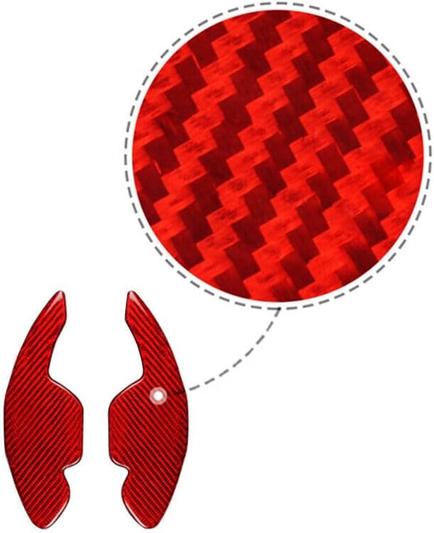 ya 5 8.24 baidi Red Steering Wheel Shift Paddle Shifter Real Carbon Fiber for Audi A5 Q5 Q7 S5