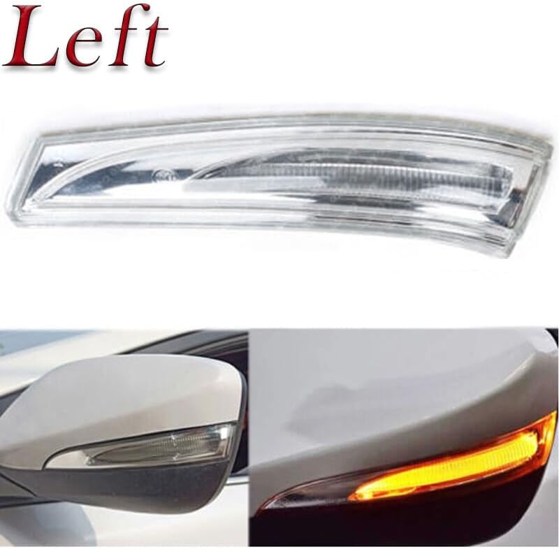 ya 11 9.14 baidiLeft for Hyundai for Elantra 2011-2015 Side Mirror Glass Turn Signal Light -
