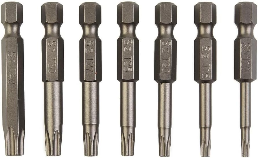 ya 26 10.21 baidi 7 Pcs/Set Screwdriver Bit Hollow Bits Magnetic/T15/T20/T25/T27/T30/T40