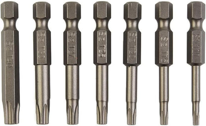 ya 26 10.21 baidi 7 Pcs/Set Screwdriver Bit Hollow Bits Magnetic/T15/T20/T25/T27/T30/T40