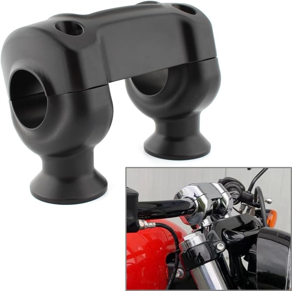 ya 4 8.8.2 1 1/4 Handlebar 32mm Riser Top Clamp Kit fit for Harley Softail Breakout Street Bob
