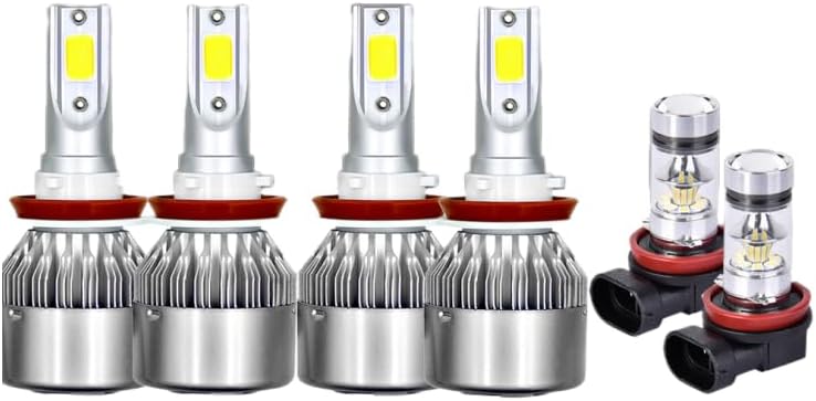 ya 14 9.20 zhengce Combination LED headlights high and low+fog bulb kit suitable for Nissan Al-1