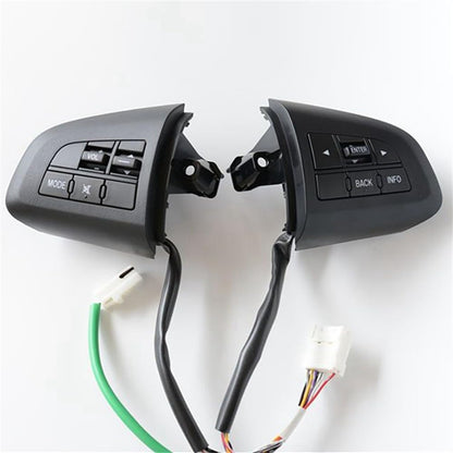 ya 5 8.10 Multi-Function Steering Wheel Switch Control Buttons Black for Mazda 3 5 CX-5/7