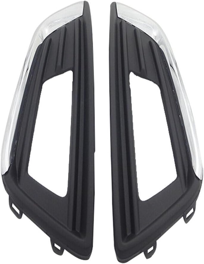 ya 7 8.24 baidi Pair Front Fog Lamp Light Cover Bezel Chrome Trim Fit for Ford Focus 2015 2016