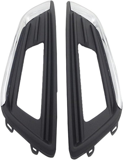 ya 7 8.24 baidi Pair Front Fog Lamp Light Cover Bezel Chrome Trim Fit for Ford Focus 2015 2016