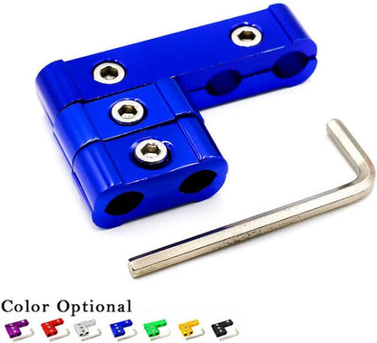 ya 4 8.10 Universal Aluminum Engine Spark Plug Wire Separator Divider Organizer Clamp Kit